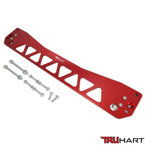 TruHart Rear Subframe Brace - Anodized Red - Honda Civic EK (1996-2000)