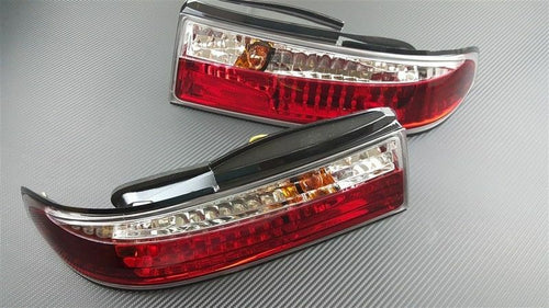 Phase 2 Motortrend (P2M) Crystal Clear LED 3pc Rear Taillight Kit - Nissan 240sx S14