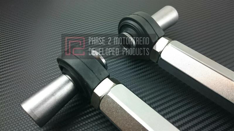 Phase 2 Motortrend (P2M) Adjustable Offset Front Tension Rod Arms - Nissan 240sx S14 (1995-1998)