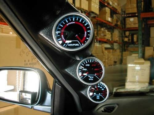 Megan Racing V1 Universal 52mm Black Face LED Oil Pressure Meter Gauge New