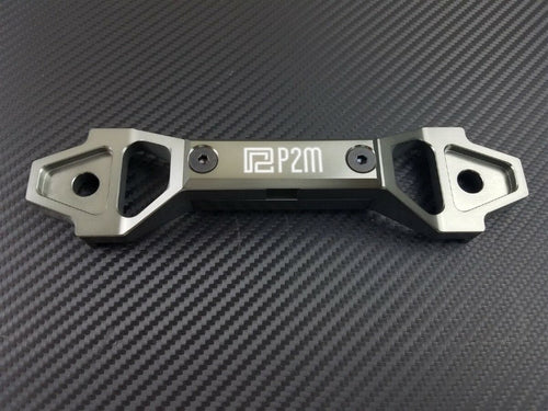 Phase 2 Motortrend (P2M) Adjustable Billet Aluminum Battery Bracket 130mm to 175mm - Gun Metal