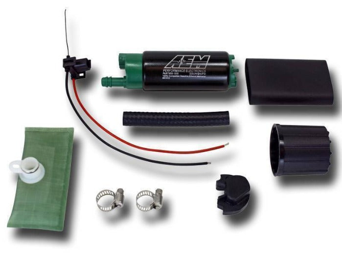 AEM Performance E85 340LPH High Flow In Tank Fuel Pump Universal Offset Inlet
