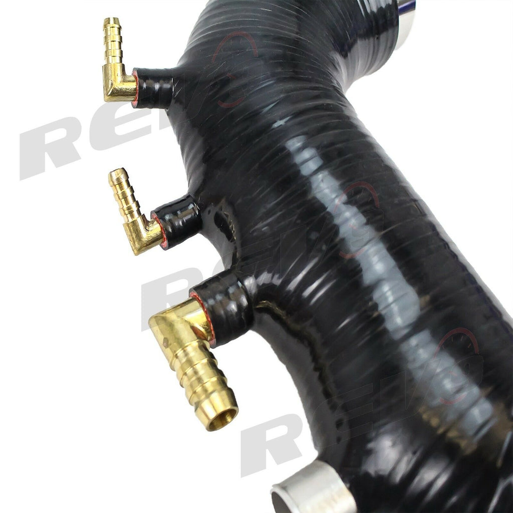 Rev9 Power Silicone Turbo Inlet Intake Hose Tube - Black - Subaru WRX EJ25 (2008-2014)