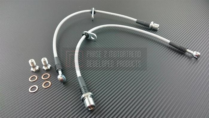 P2M Stainless Braided Front Brake Lines - Subaru BRZ (2012+)