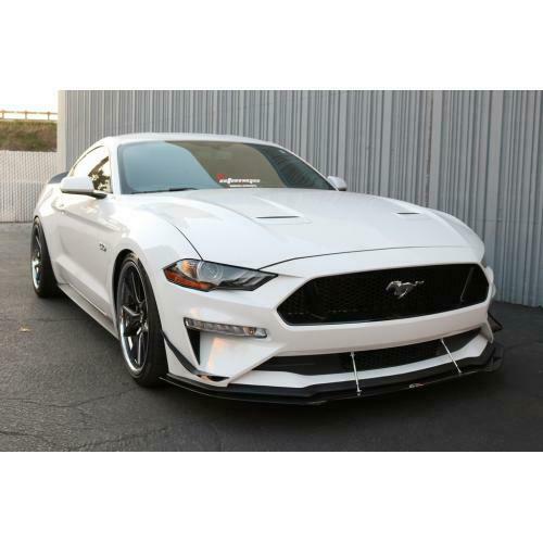 APR Performance Carbon Front Wind Splitter w/ Rods - Ford Mustang W/O Performance Package (2018-2020)