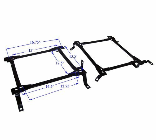 Megan Racing Seat Brackets Driver & Passenger Side - Nissan Z33 350z (2003-2009)