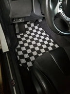 Phase 2 Motortrend (P2M) Checkered Race Carpet Floor Mats - Nissan R35 GT-R