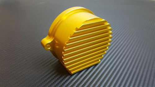 Phase 2 Motortrend (P2M) Aluminum V2 CAS Crank Angel Sensor Cover Gold - Nissan 240sx SR20DET