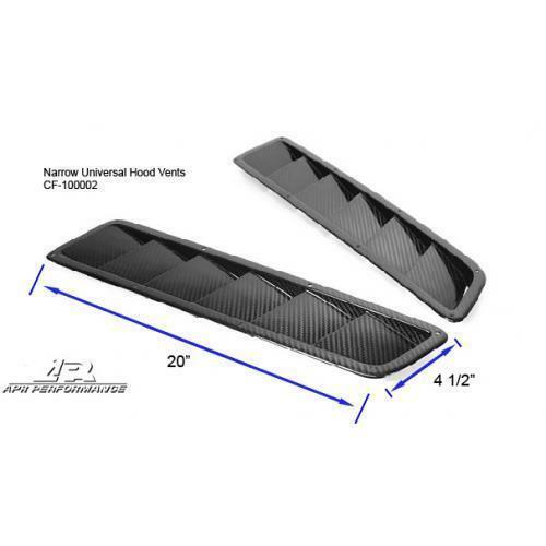 APR Performance Carbon Fiber Universal Narrow Long Hood Cooling Vents Pair - Universal