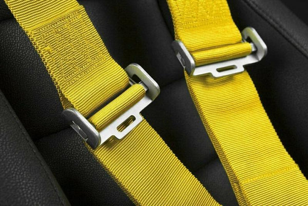 Braum Racing 5 Point 3" Inch SFI Certified 16.1 Racing Harness - Yellow