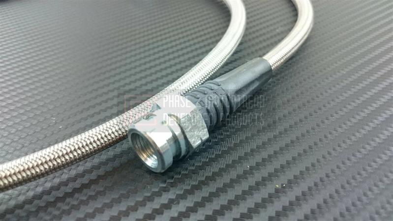 Phase 2 Motortrend (P2M) Stainless Steel Braided Front Brake Lines - Honda S2000 AP2 (2000-2005)
