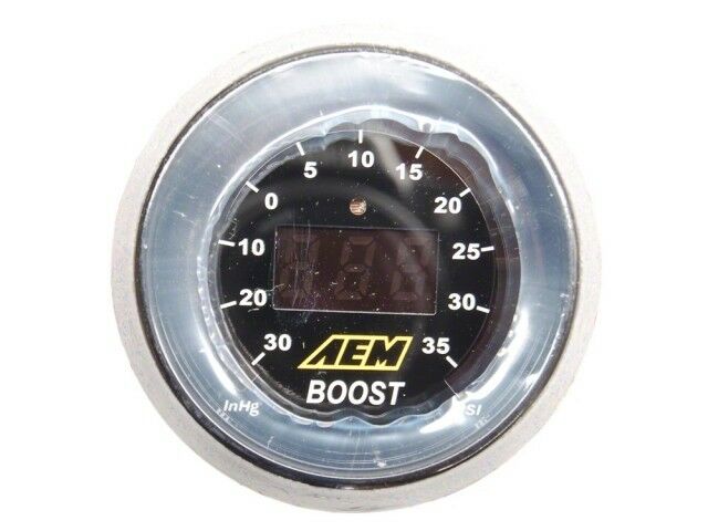 AEM Electronics 52MM Digital Electronic Boost / Vacuum Display Gauge Meter -30 to 35 PSI