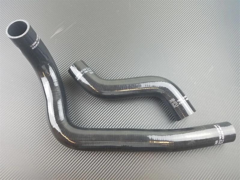 P2M 3-Ply Silicone Radiator Hoses - Mazda RX-7 13B (1993-1995) - P2-RHK350355-BLK