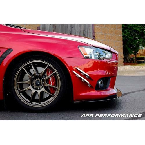 APR Performance Carbon Fiber Front Wind Splitter w/o OE Lip - Mitsubishi Lancer Evolution X (2008-2015)