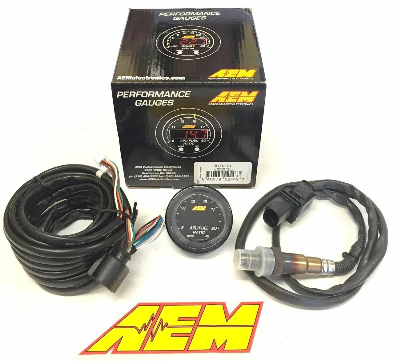 AEM X-Series Wideband Air Fuel Sensor Controller Gauge A/F AF Ratio UEGO AFR