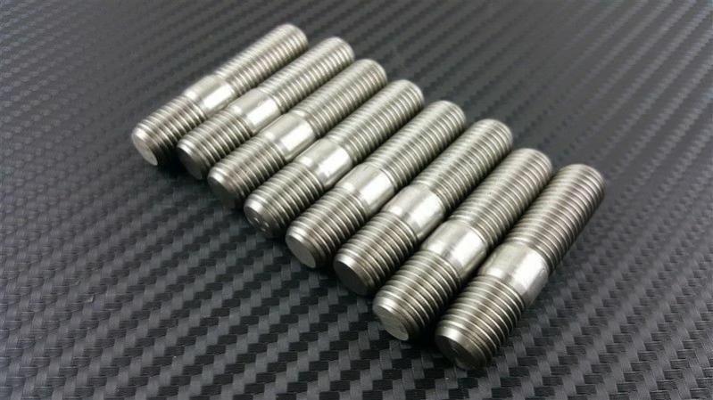 Phase 2 Motortrend (P2M) Stainless Exhaust Manifold Double Head Stud Nut Kit M10x1.25 - Nissan SR20DET KA24DE