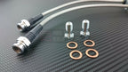 P2M Braided Rear Brake Lines Mitsubishi Evo X - P2-EVOXRR