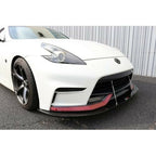 APR Performance Carbon Fiber Front Wind Splitter w/ Rods - Nissan Z34 370z Nismo ONLY (2015+)