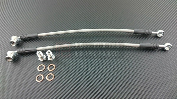 Phase 2 Motortrend (P2M) Stainless Steel Braided Rear Brake Lines - Mitsubishi Lancer Evolution 8 VIII