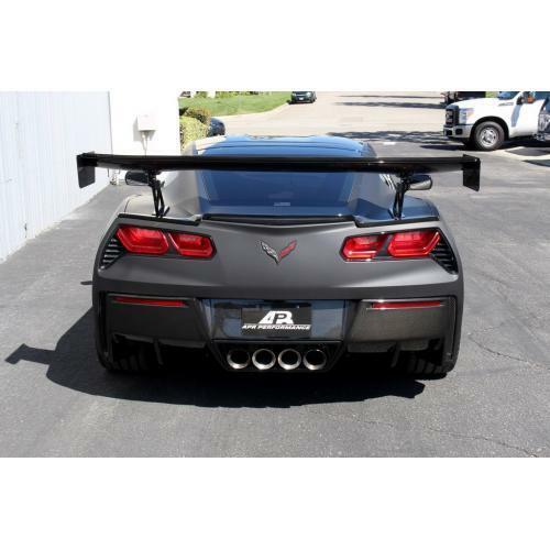 APR Performance Carbon Fiber GTC-500 Wing Spoiler 74" w/ Spoiler Delete - Chevrolet Corvette C7 & Z06 (2014-2019)