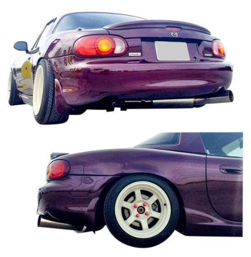 IS-CSEXH-NB - ISR 2.5" Stainless Steel Circuit Spec Exhaust System - Mazda Miata NB (1999-2005)