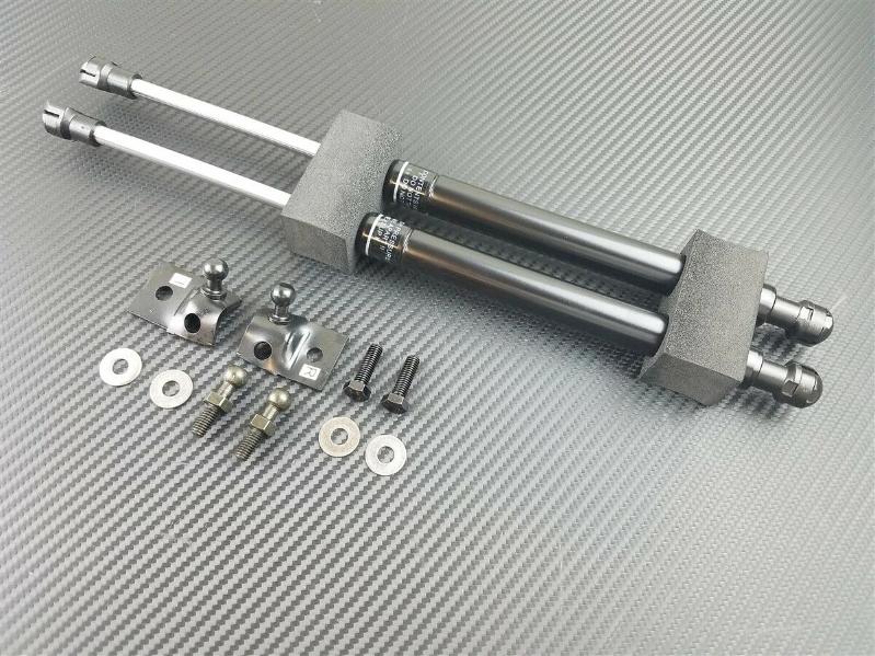 Phase 2 Motortrend (P2M) Black Series Engine Hood Bonnet Dampers Set - Mazda RX-7 FC3S (86-92)