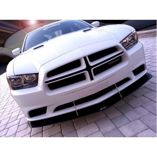 APR Performance Carbon Fiber Front Wind Splitter w/ Rods - Dodge Charger R/T SXT (2011-2014)