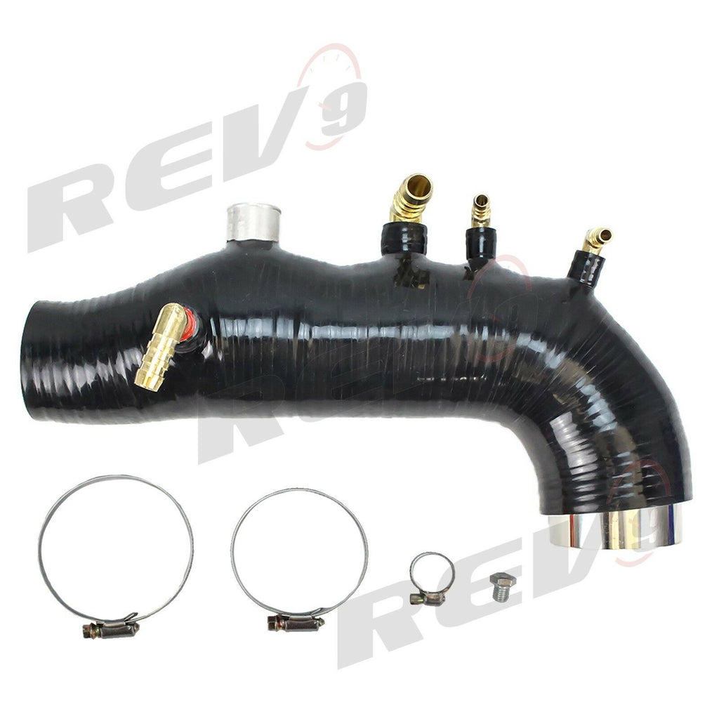 Rev9 Power Silicone Turbo Inlet Intake Hose Tube - Black - Subaru WRX EJ25 (2008-2014)