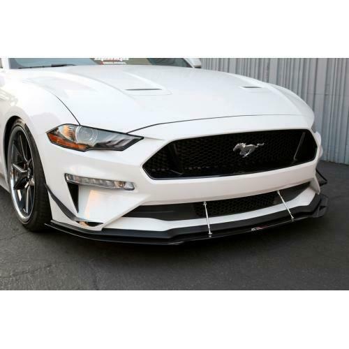 APR Performance Carbon Front Wind Splitter w/ Rods - Ford Mustang W/O Performance Package (2018-2020)