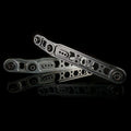 K-Tuned Grey Adjustable Rear Lower Control Arms LCA w/ Rubber Bushings - Honda Civic EG (1992-1995)