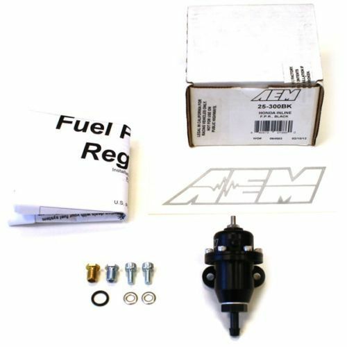 AEM Performance Black Adjustable Fuel Pressure Regulator FPR - Honda B18 Engine