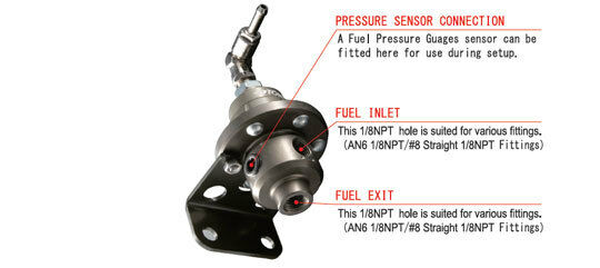 Tomei Type S Adjustable Fuel Pressure Regulator - TB507A