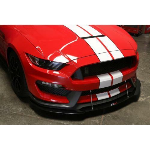 APR Performance Carbon Fiber Front Wind Splitter w/ Rods - Ford Mustang Shelby GT350 (2016-2017)