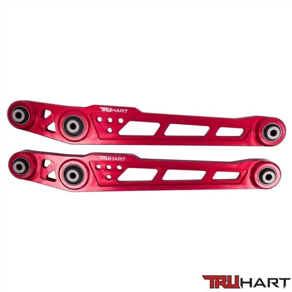 Truhart Red Adjustable Rear Lower Control Arms LCA - Honda Civic EK (1996-2000)