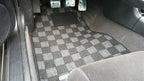 Phase 2 Motortrend (P2M) Checkered Race Carpet Floor Mats (Dark Grey) - Nissan 240sx S14 (1995-1998)