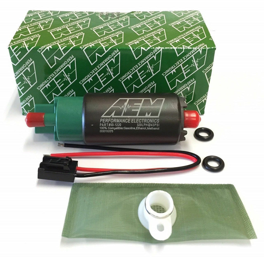AEM Performance 320LPH E85 High Flow In Tank Fuel Pump Kit 65mm Offset w/ Hooks