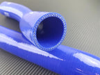 P2M 3 Ply Silicone Reinforced Blue Radiator Hoses - Mazda RX-7 13B (1986-1988) - P2-RHK330335-BL