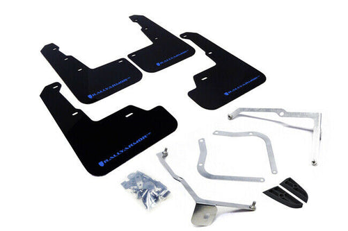 Rally Armor UR Black w/ Blue Logo Mud Flaps Set of 4 - Subaru WRX & STI (2015-2021)