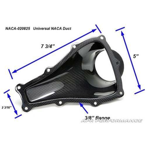 APR Performance Carbon Fiber 1pc NACA Brake Cooling Air Duct Type 1 - Universal