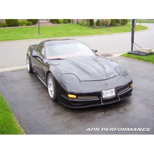 APR Performance Carbon Fiber Front Wind Splitter w/ Rods - Corvette C5 (1997-2004)