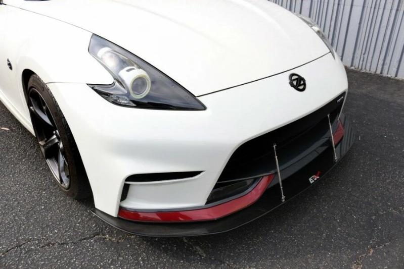 APR Performance Carbon Fiber Front Wind Splitter w/ Rods - Nissan Z34 370z Nismo ONLY (2015+)