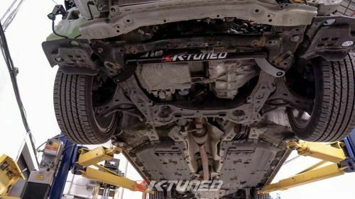 K-Tuned Front Oil Pan Lower Bottom Crash Tie Bar - Honda Civic Si (2012-2015)