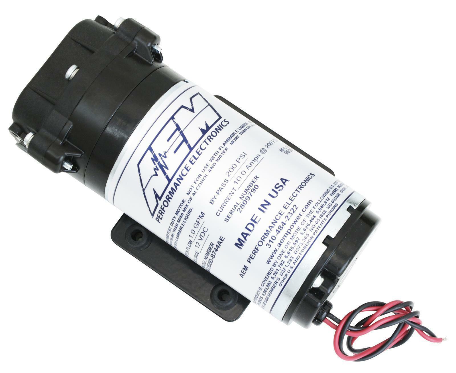 AEM Water / Methanol Injection 6-Amp Re-circulation Style Pump 200psi for 1 Gal