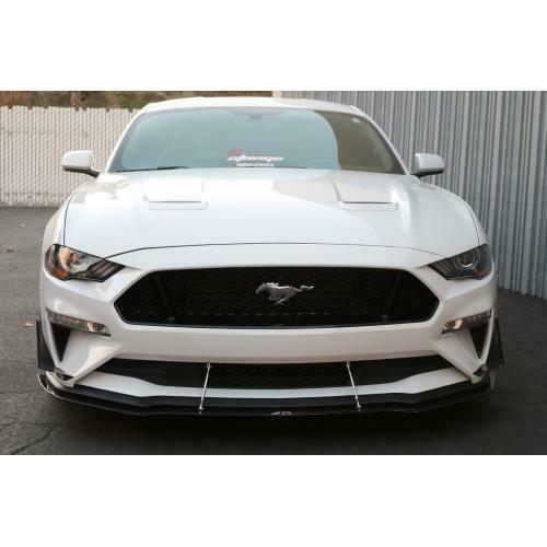 APR Performance Carbon Front Wind Splitter w/ Rods - Ford Mustang W/O Performance Package (2018-2020)