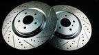 P2M Drilled & Slotted Front Brake Rotors w/ Akebono - Infiniti V37 G37 (2009+) - P2-Z34TFBKR