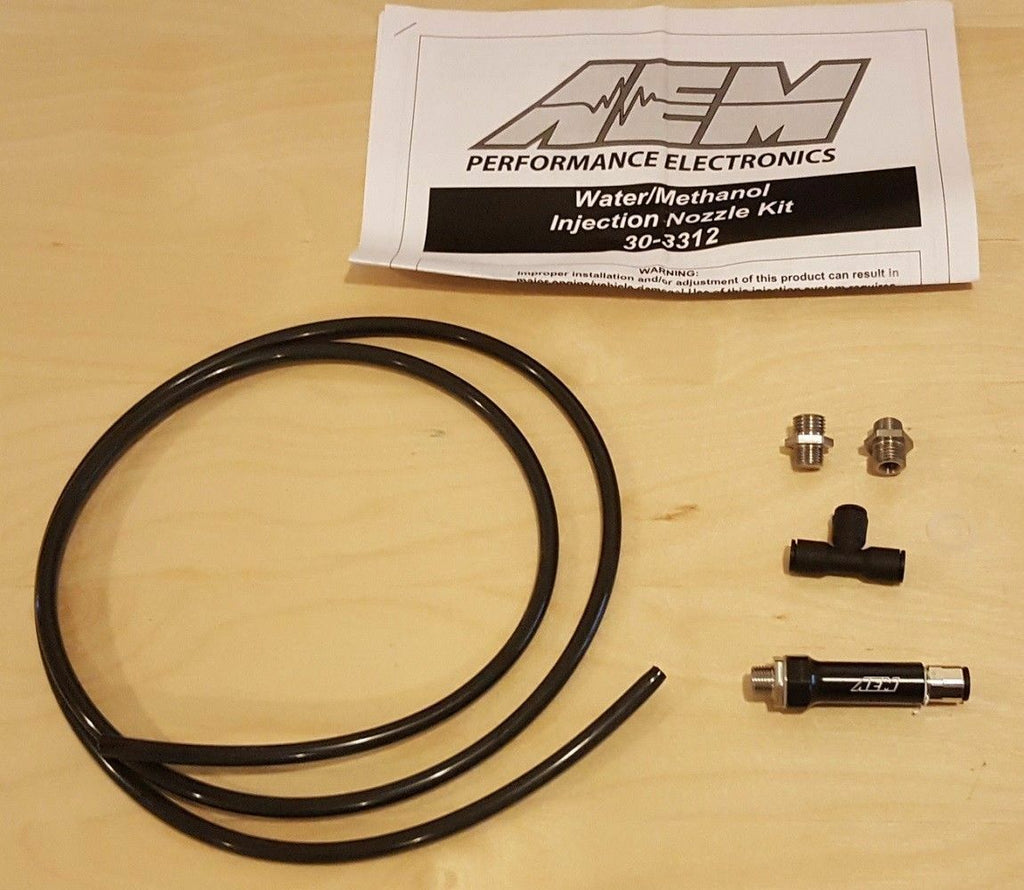 AEM Power V2 Extra H2O Water / Methanol Inline Filter Injection Nozzle & Jet Kit