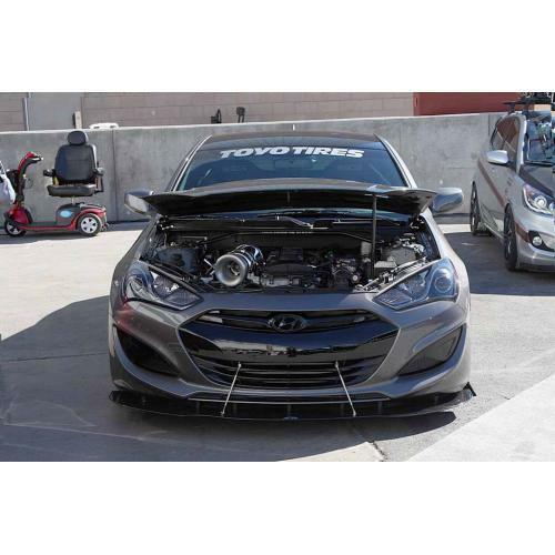 APR Performance Carbon Fiber Front Wind Splitter w/ Rods - Hyundai Genesis Coupe (2013-2015)