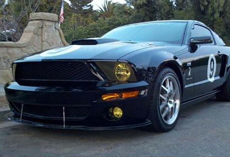 APR Performance Carbon Fiber Front Wind Splitter w/ Rods - Ford Mustang Shelby GT500 w/ OEM Lip (2007-2009)