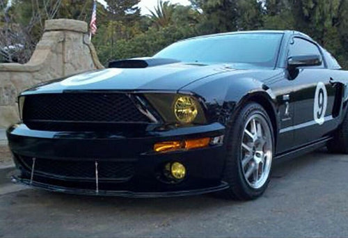 APR Performance Carbon Fiber Front Wind Splitter w/ Rods - Ford Mustang Shelby GT500 w/ OEM Lip (2007-2009)