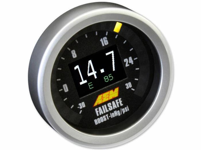 AEM Flex Fuel Failsafe Monitor AFR Wideband Ethanol Content Boost Gauge